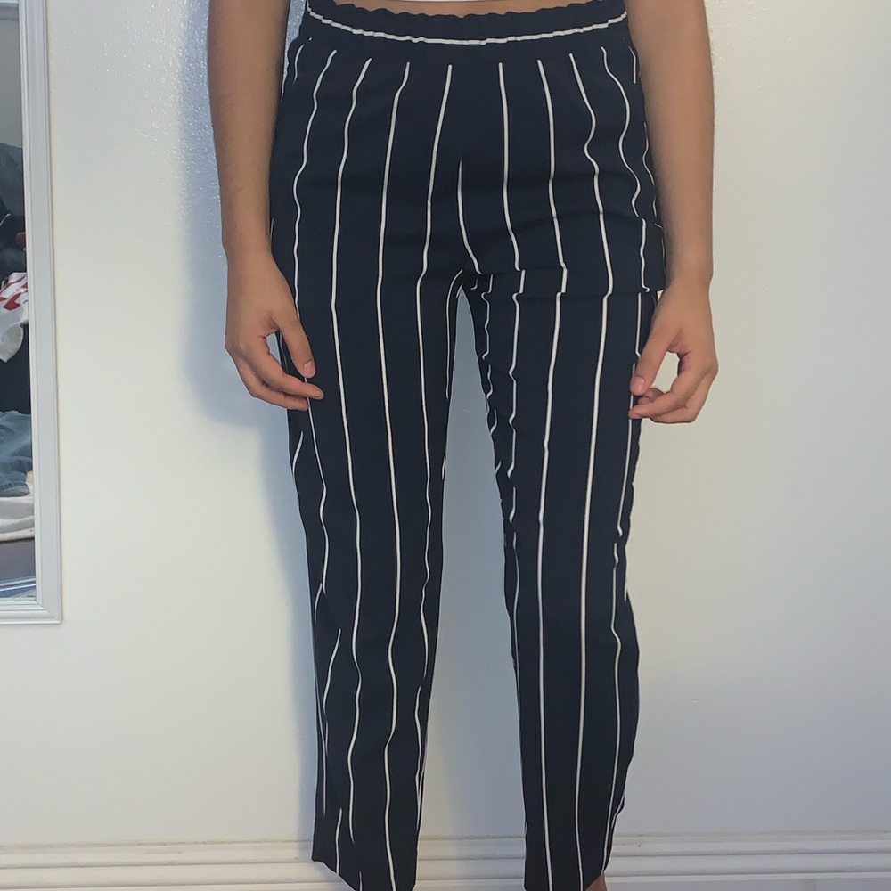 H&M stripper dark navy blue pants!